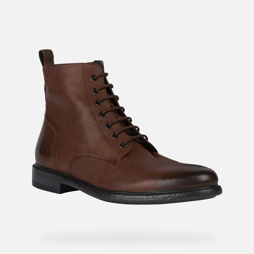 Botas Geox Homem Marrom Escuro - Terence - CIZDS6423